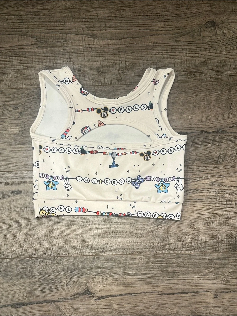 Girls Disney White Tank, Size 5/6